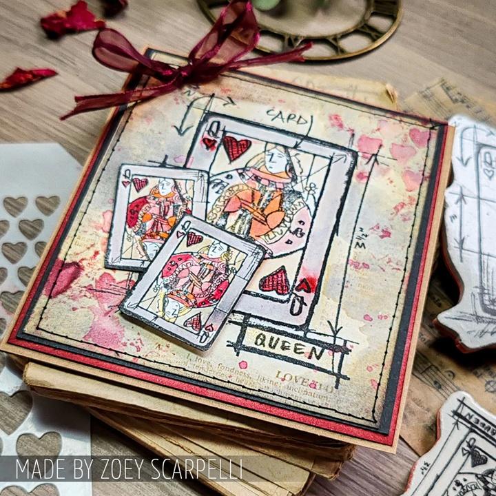 Stampers Anonymous Tim Holtz Cling Rubber Stamp Set - Mini Blueprints - Image 4