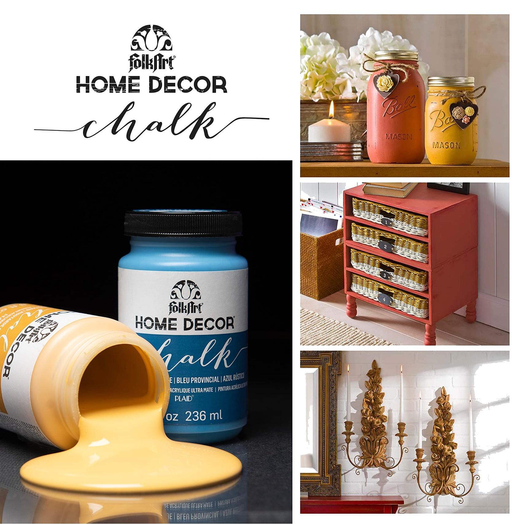FolkArt Home Decor Chalk Paint Metallic 8oz