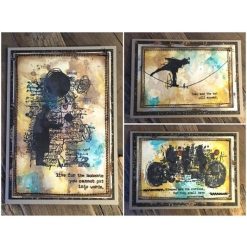 Alternative view of Stampers Anonymous Tim Holtz Cling Stamps 7"X8.5" - THEORIES