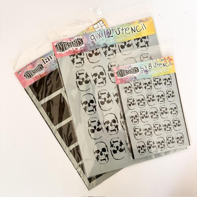 Ranger Ink Dylusions Stencil (For Art Journaling, Scrapbooking, Mixed Media) - Image 3