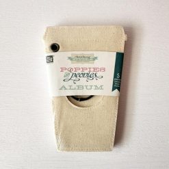 Prima Marketing Poppies and Peonies Canvas Coffee Cup Mini Mixed Media Album