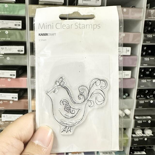 Kaisercraft Mini Clear Stamp - Flourish Bird - Image 2