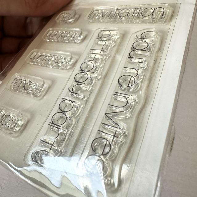Kaisercraft Mini Clear Stamp - Invitation - Image 3