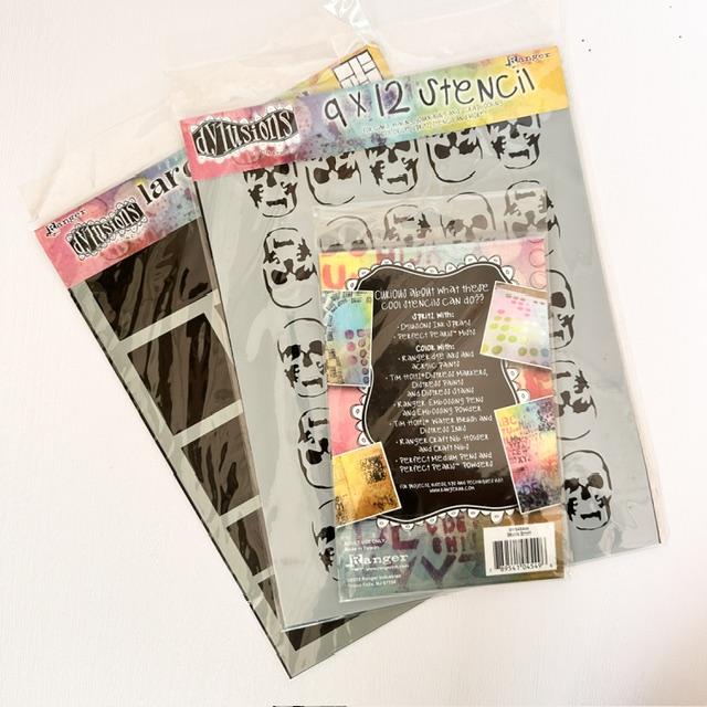 Ranger Ink Dylusions Stencil (For Art Journaling, Scrapbooking, Mixed Media)