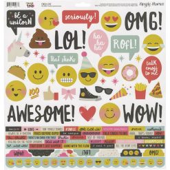 SImple Stories Emoji Love 12x12 Combo Sticker
