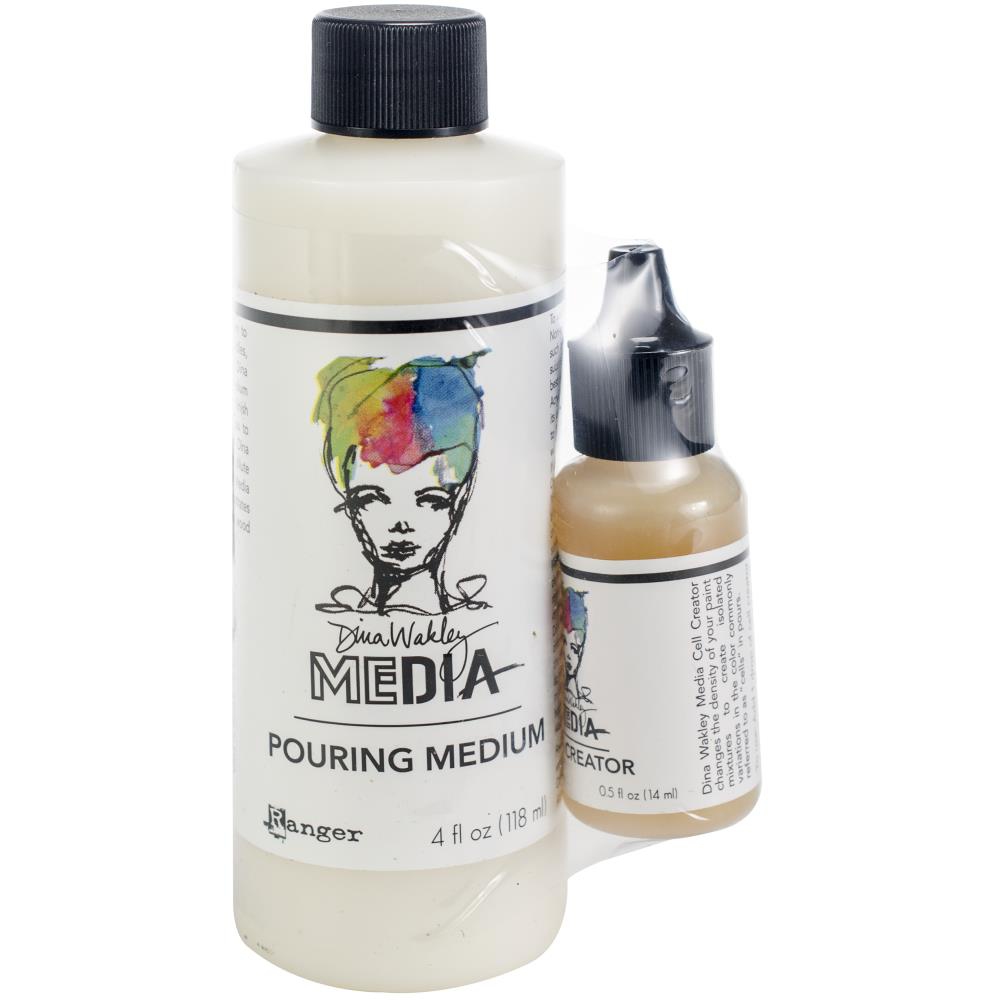 Ranger Ink Dina Wakley Media Pouring Medium & Cell Creator Set