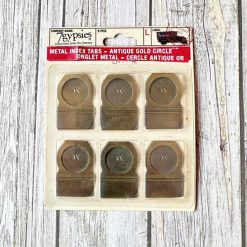 Alternative view of 7Gypsies Metal Index Tabs (Vintage Style for Junk Journals)