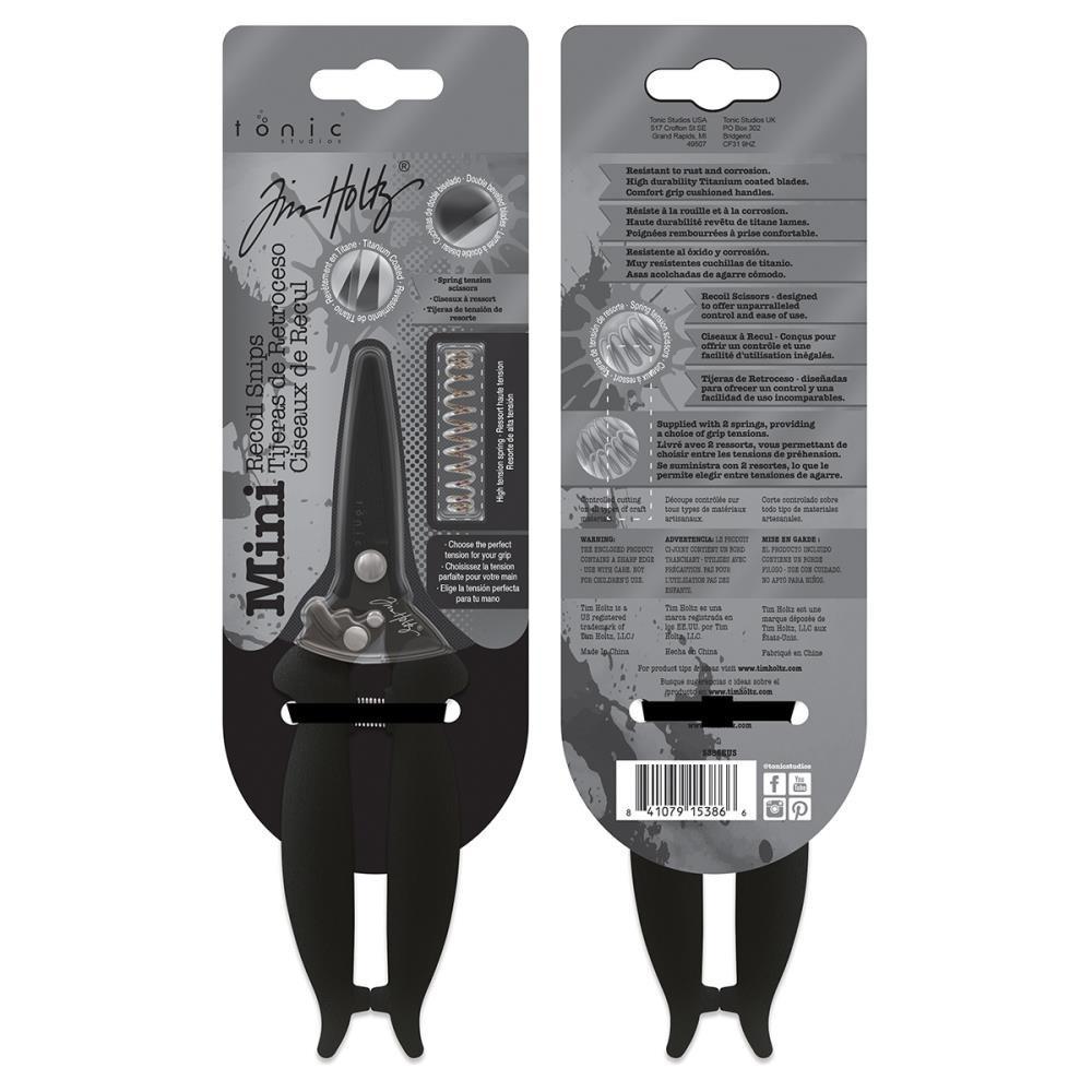 Tonic Studio Tim Holtz Recoil Snips (Spring Assisted Craft Scissors) - Image 6