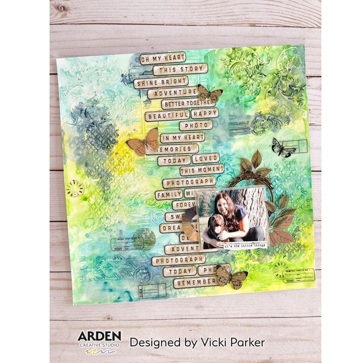 Arden Creative Studio Maker Series Guest Check 4x6 Inch Stencil - Image 2