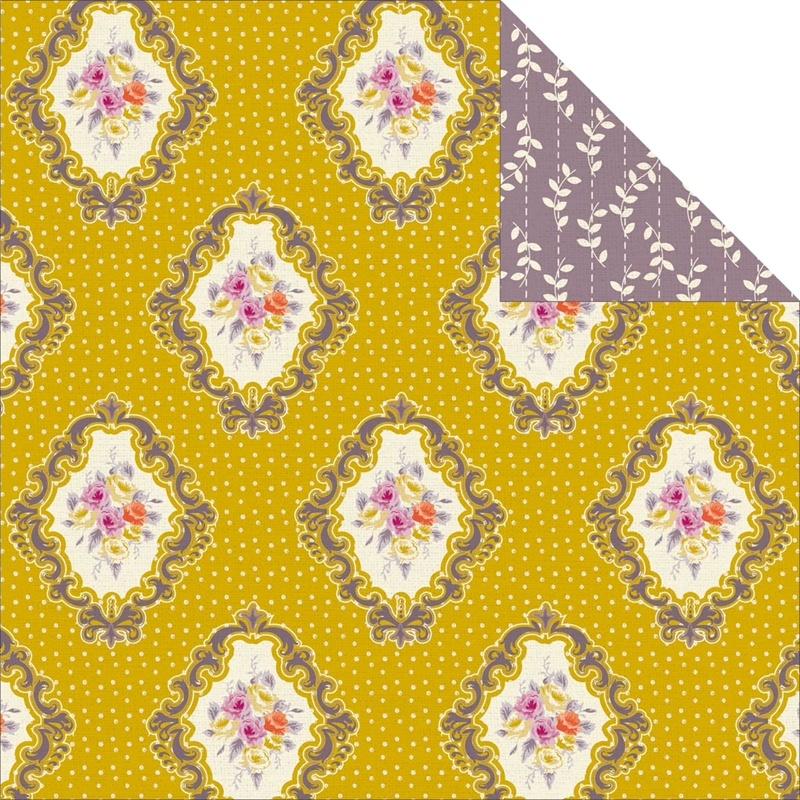 Kaisercraft Flora Delight 12x12 Scrapbook Paper Vintage
