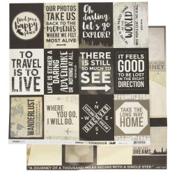 Kaisercraft JUST LANDED Double Sided PAPER - Passport