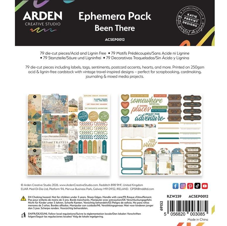 Arden Creative Studio Been There Ephemera Pack