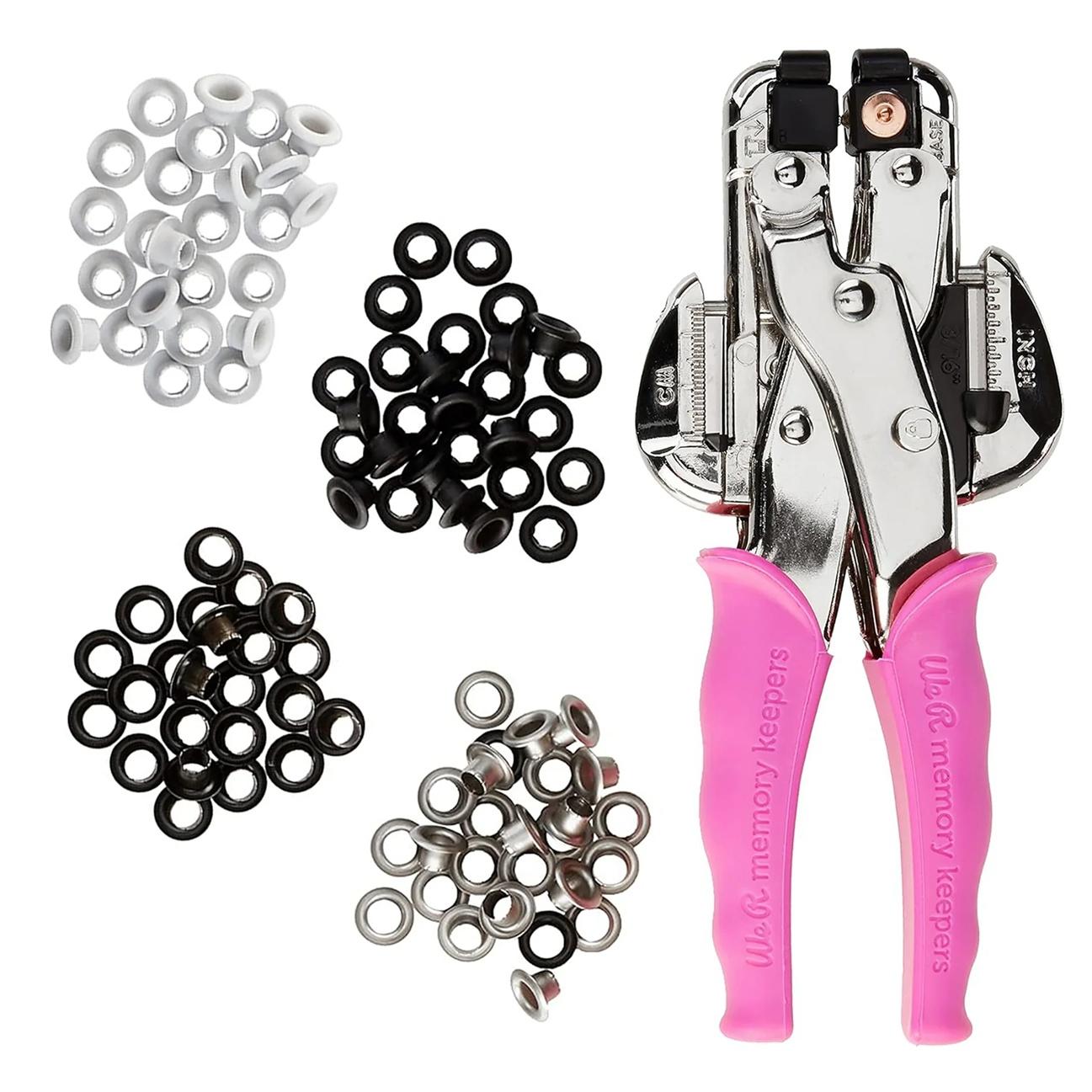 We R Memory Keepers Crop A Dile Eyelet & Punch Kit (Pink) - Image 6