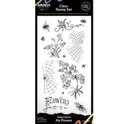 Arden Creative Studio Maker Series My Flowers 4x8 Inch Stamp Set