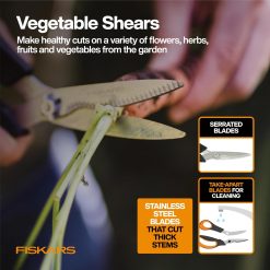 Fiskars SP240 Solid Vegetable Shears