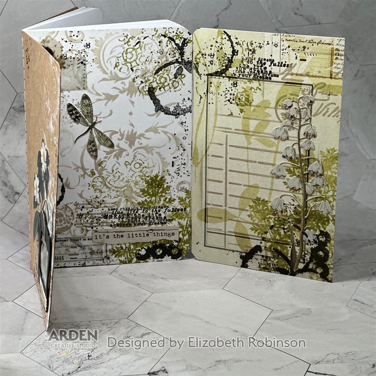 Arden Creative Studio Maker Series Letter Box Collage 4x6 Inch Stencil - Image 3