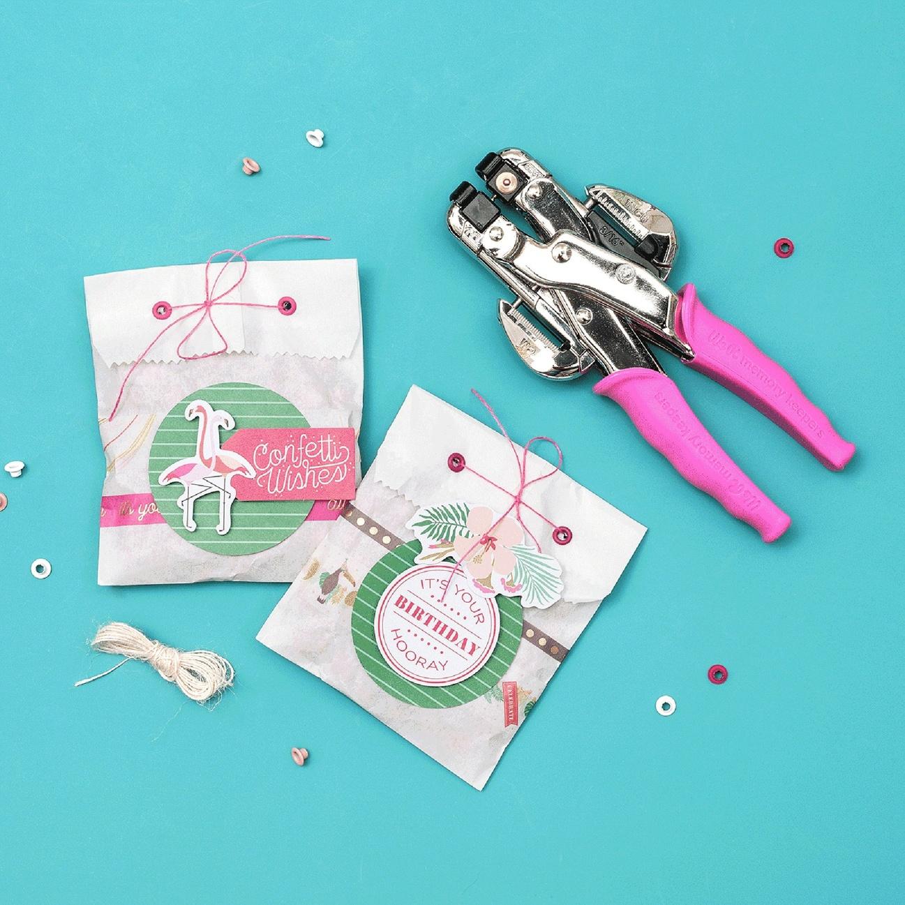 We R Memory Keepers Crop A Dile Eyelet & Punch Kit (Pink) - Image 7