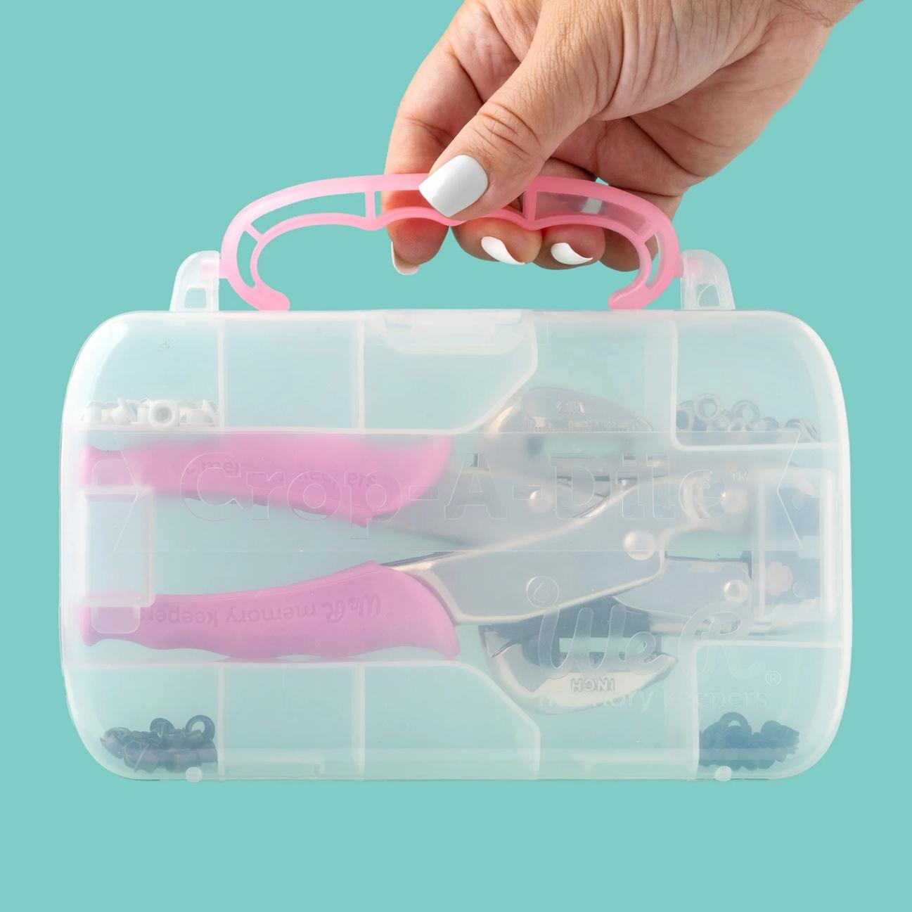 We R Memory Keepers Crop A Dile Eyelet & Punch Kit (Pink) - Image 4