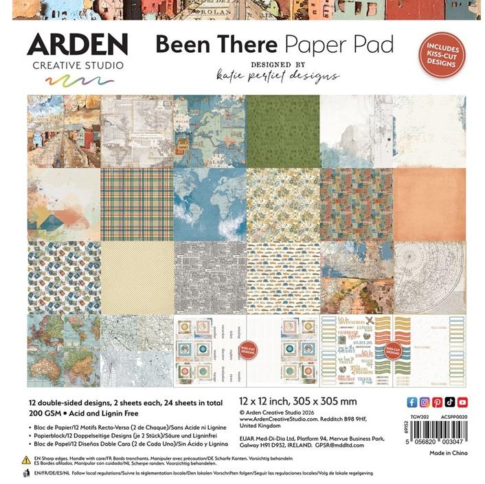 Arden Creative Studio Been There 12x12 Inch Paper Pad