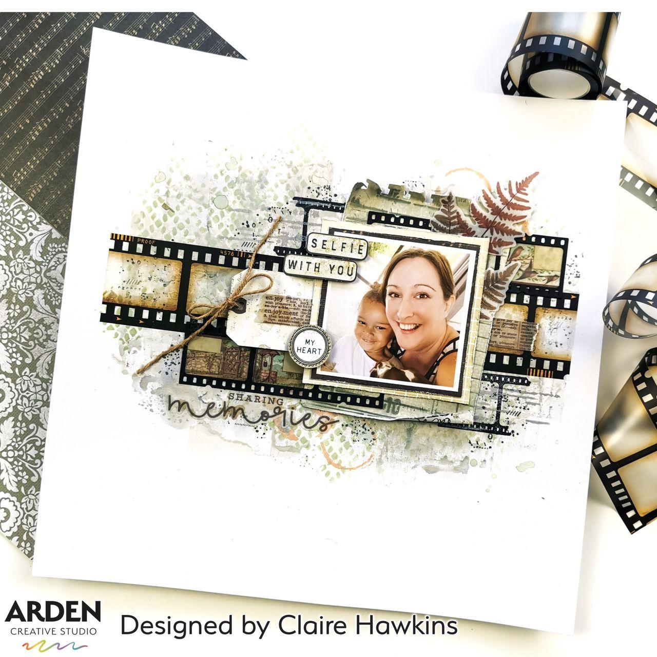 Arden Creative Studio Maker Series Ledger 4x6 Inch Stencil - Image 3
