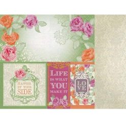 Kaisercraft Flora Delight 12x12 Scrapbook Paper Happiness