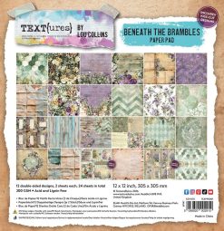 TEXT(ures) Beneath The Brambles 12x12 Inch Paper Pad