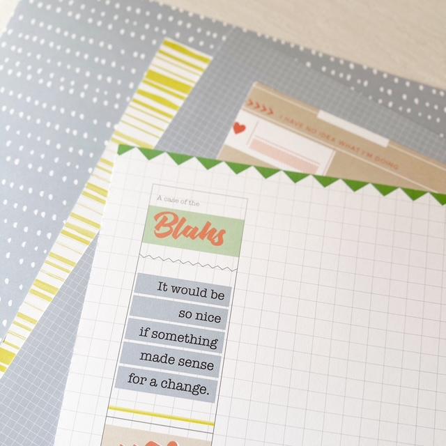 Pink Fresh Studio A Case of the Blahs Scrapbook Cardstock (5pcs) - Image 3