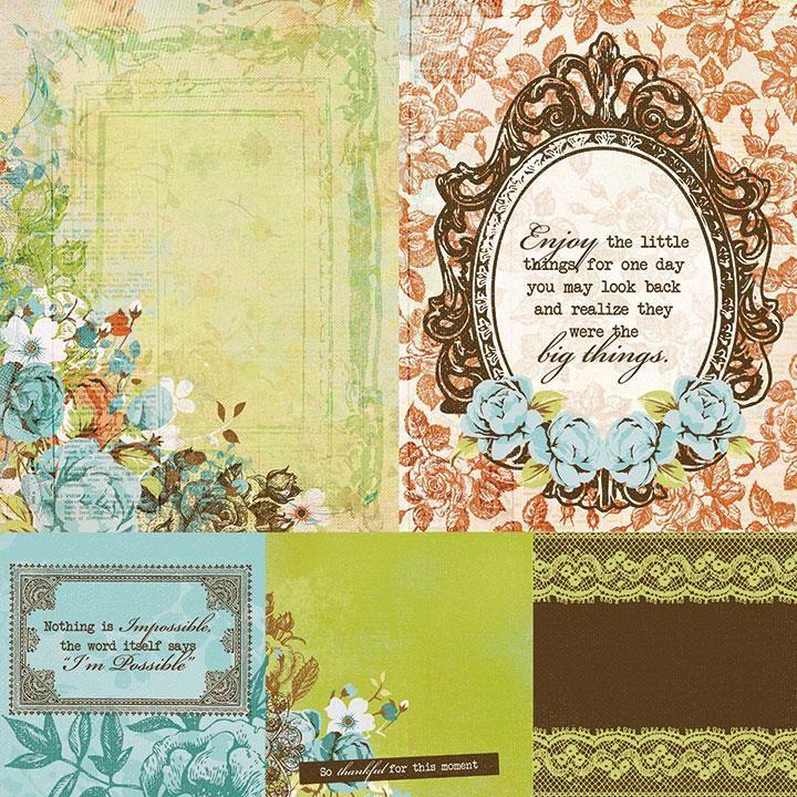 Kaisercraft Marigold 12x12 Scrapbook Paper - Lemon