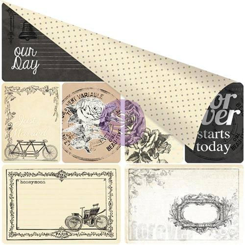 Prima Marketing Something Blue Double-Sided Cardstock - Just Married