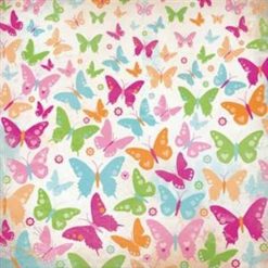 Alternative view of Kaisercraft Bubblegum Hills Glitter Specialty Cardstock - Fruity Galaxy (butterflies)