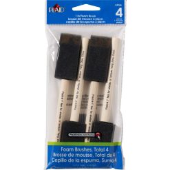 Plaid Foam Brushes Set 1" - 4pc
