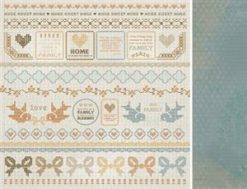 Alternative view of Kaisercraft Homemade 12x12 Scrapbook Paper - Simple Stitches