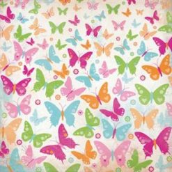 Kaisercraft Bubblegum Hills Glitter Specialty Cardstock - Fruity Galaxy (butterflies)