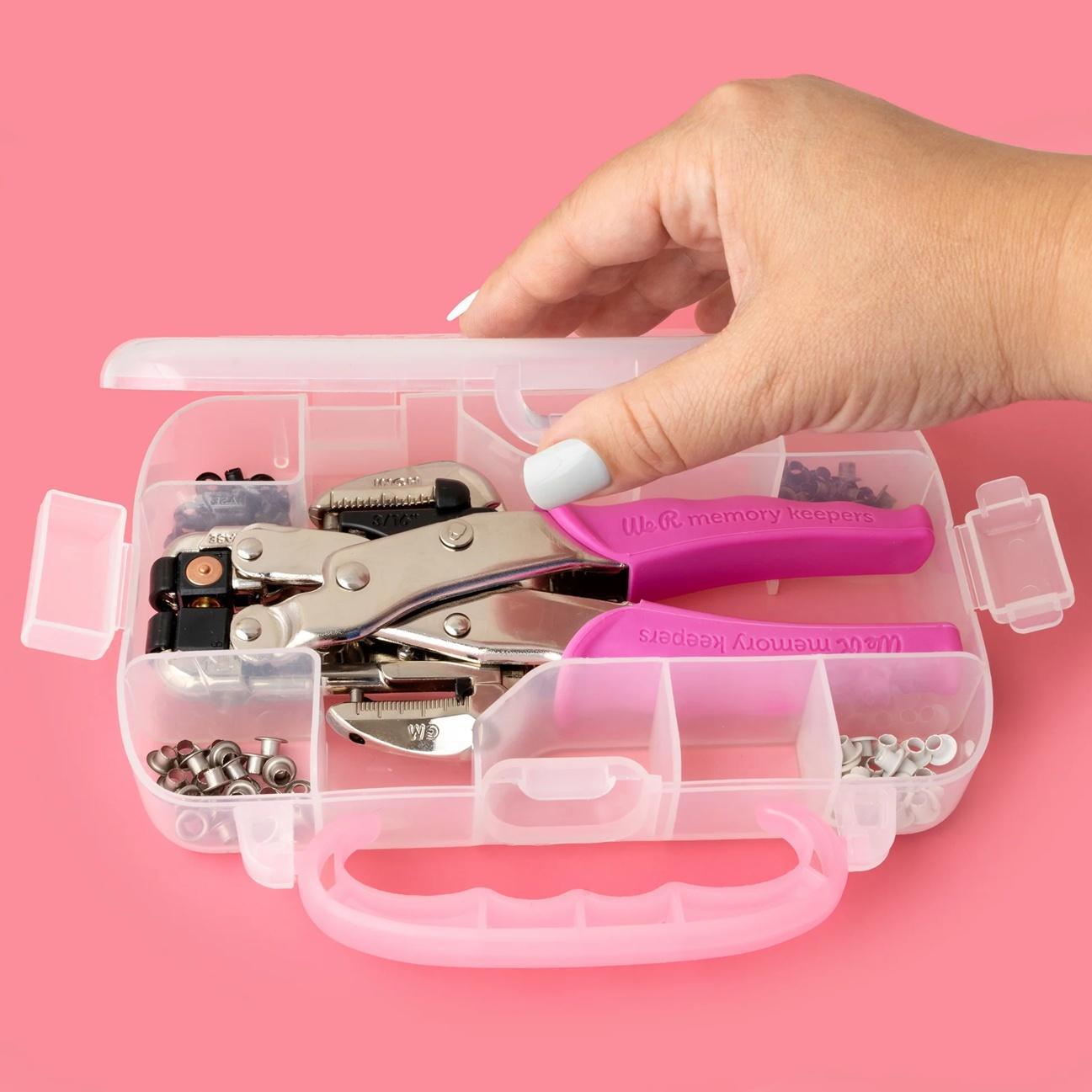 We R Memory Keepers Crop A Dile Eyelet & Punch Kit (Pink) - Image 5