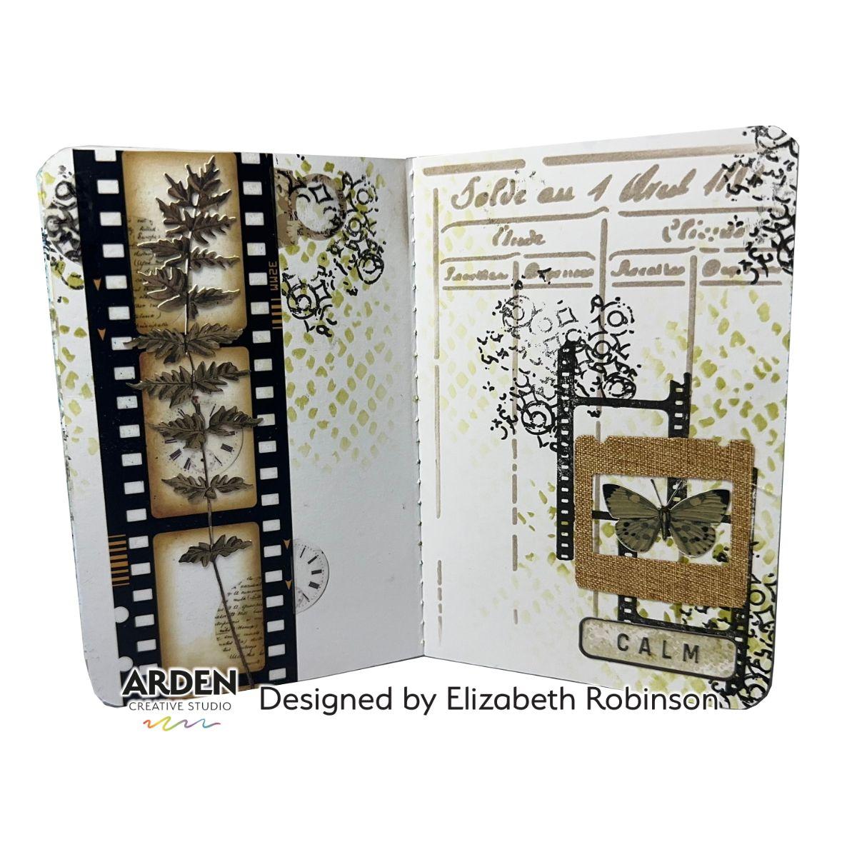 Arden Creative Studio Maker Series Ledger 4x6 Inch Stencil - Image 2