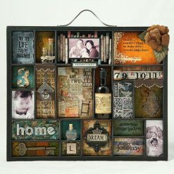Alternative view of 7Gypsies Vintage Reproduction Printers Tray: Letterblock: Black w/Silver Handle