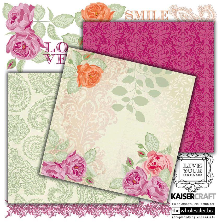 Kaisercraft Flora Delight 12x12 Scrapbook Paper Enchanting - Image 3