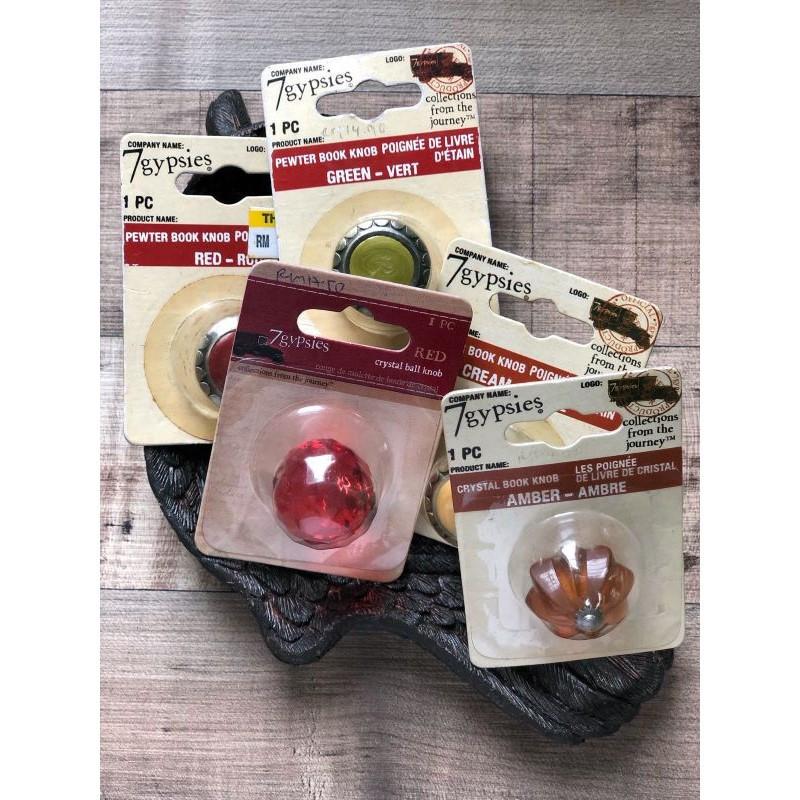 7Gypsies Vintage Book Knobs for Mixed Media Albums