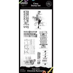 Arden Creative Studio Maker Series Chronicle Remnants 4x8 Inch Stamp Set
