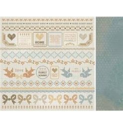 Kaisercraft Homemade 12x12 Scrapbook Paper - Simple Stitches