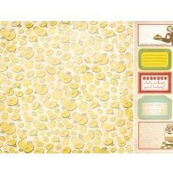 Kaisercraft Nan's Favourite 12x12 Scrapbook Paper - Lemon Slice