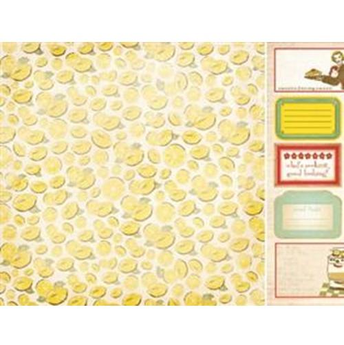 Kaisercraft Nan's Favourite 12x12 Scrapbook Paper - Lemon Slice