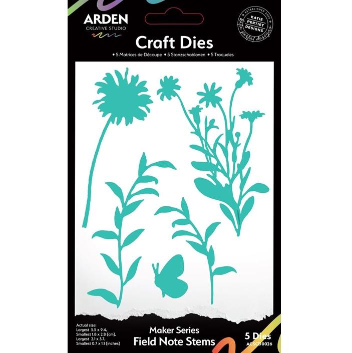 Arden Creative Studio Maker Series Field Note Stems Craft Die Set