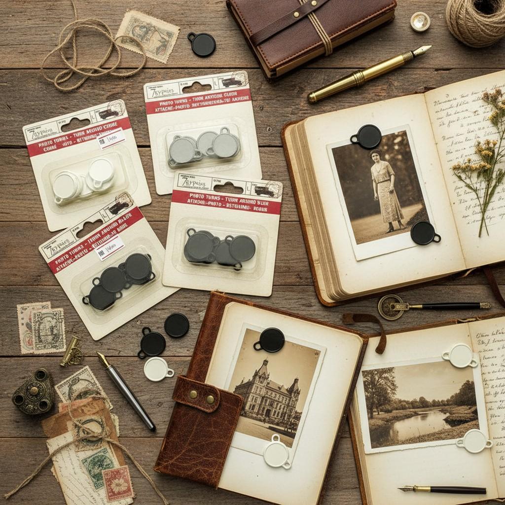 7Gypsies Vintage Round Photo Turns (For Journals, Scrapbooks)