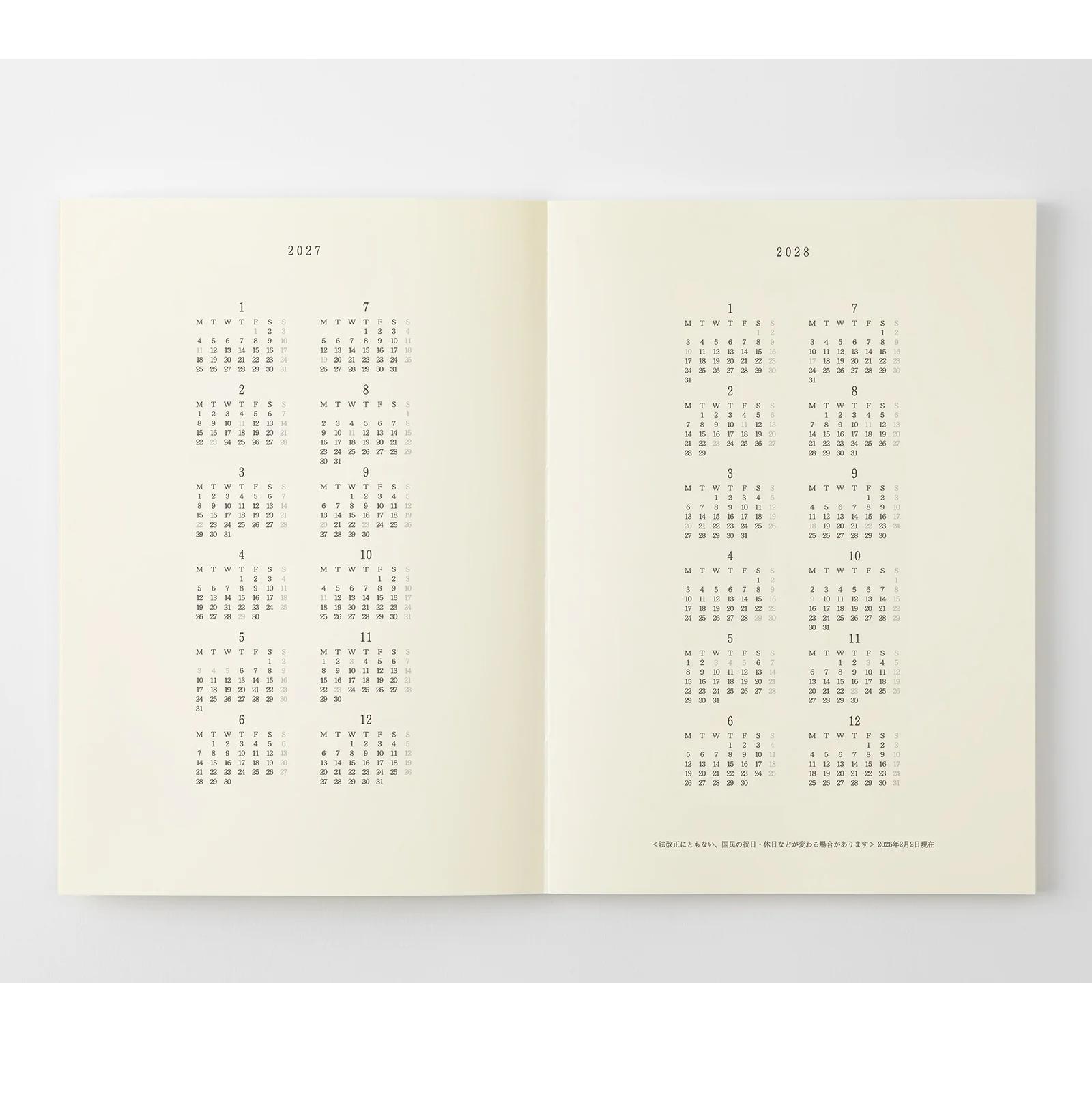 MD Notebook Diary A5 Thin 2027 - Image 4