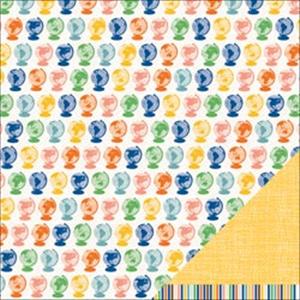 American Crafts AMY TANGERINE READY SET GO DOUBLE-SIDED CARDSTOCK - Globetrotter