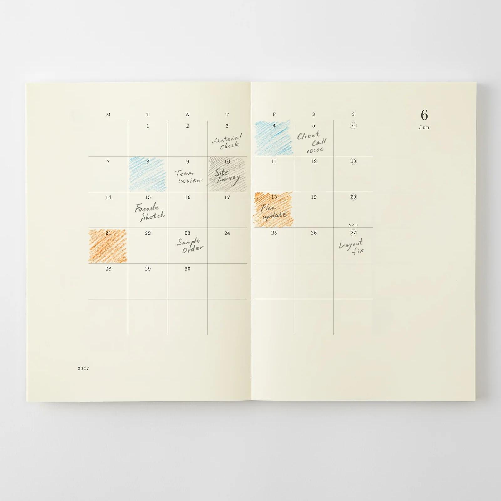 MD Notebook Diary A5 Thin 2027 - Image 2