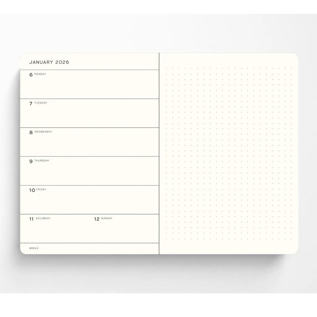 Leuchtturm 1917 Weekly Planner & Notebook A5 2027 (Dotted Edition) - Image 4