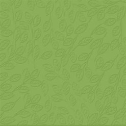 Bazzill Basics - 12 x 12 Embossed Cardstock - Peek-a-boo Leaves - Parakeet