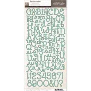 Studio Calico Alpha Stickers - Seafoam - 6x12